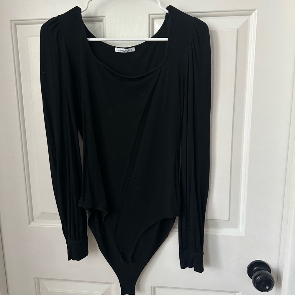 Black Long Sleeve Bodysuit